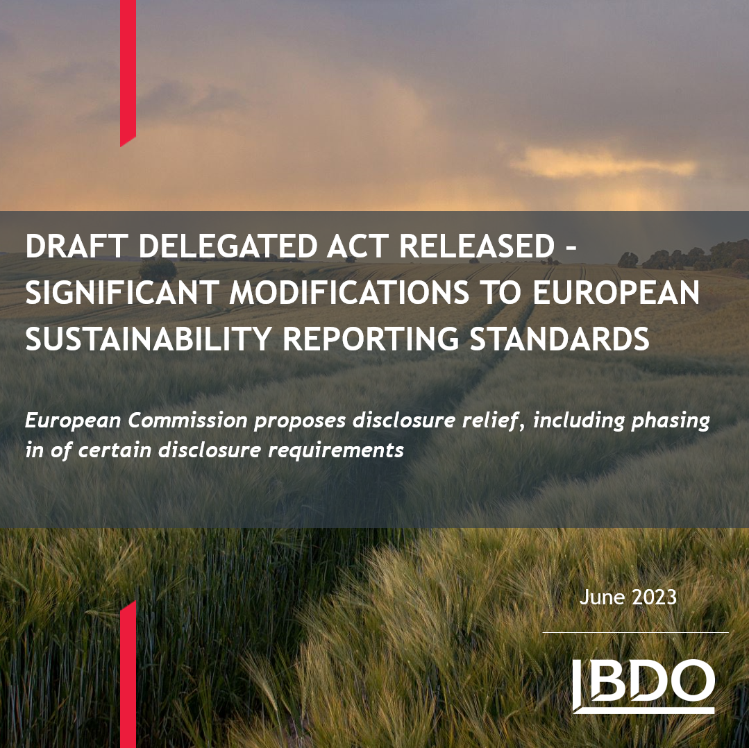 Draft delegated act released – significant modifications to European ...