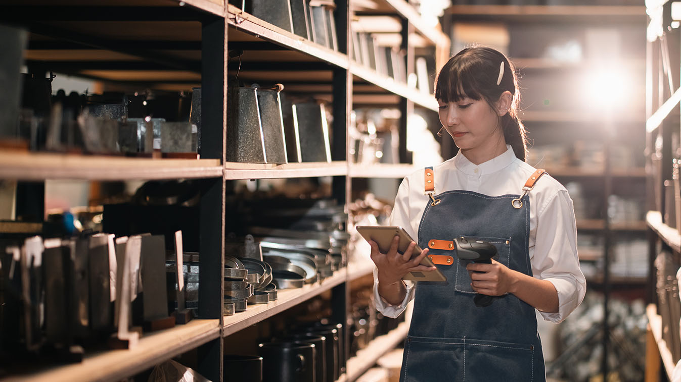 woman in a workshop